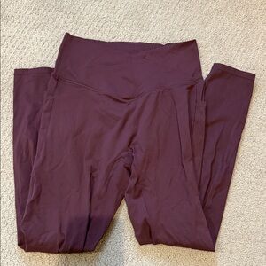 Women's Purple High-Waisted Leggings 24”